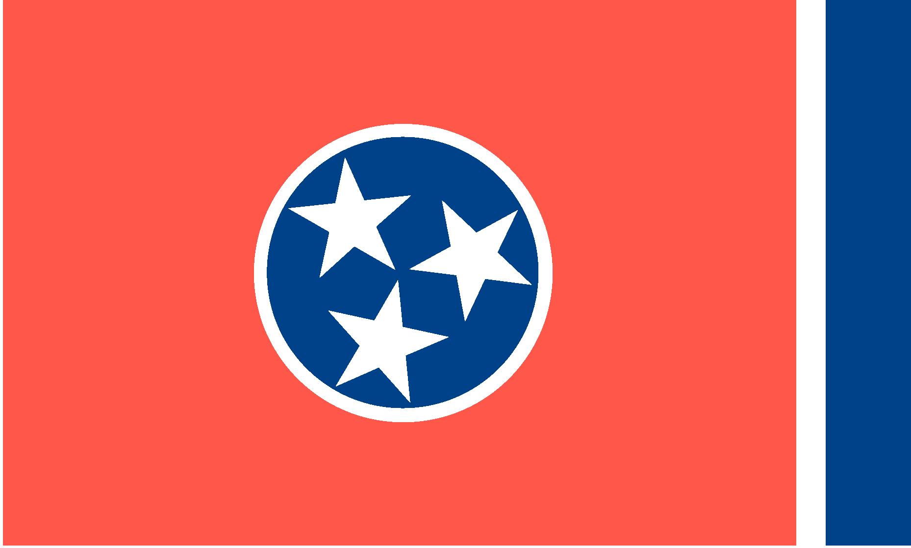 Tennessee Flag Logo Vector Logo